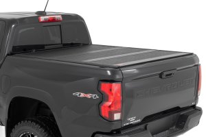 Chevrolet Colorado Hard Low Profile Bed Cover - Rough Country - Tri-Fold - '15-'24 Chevrolet Colorado Hard Low Profile Bed Cover - Rough Country - Tri-Fold - '15-'24